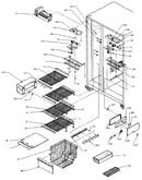 Freezer shelving and refrigerator light