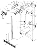 Refrigerator, freezer controls and cabinet