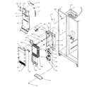 Amana SX22N-P1162703W freezer evaporator and air handling diagram
