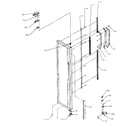 Amana SX25N-P1162704W freezer door hinge and trim diagram