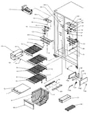 Freezer shelving and refrigerator light
