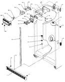 Refrigerator, freezer controls and cabinet
