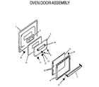 Amana RLS363UW,UL-P1142377NW,L oven door assembly diagram