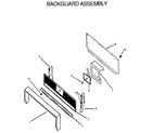 Amana RLS363UW,UL-P1142377NW,L backguard assembly diagram
