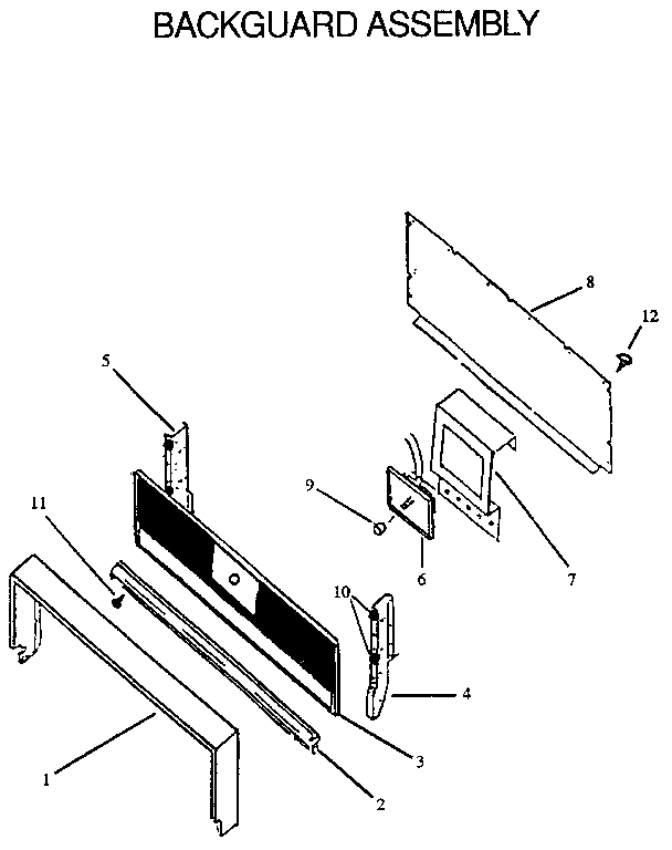 Backguard assembly
