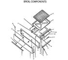 Amana RMS363UW, UL-P1142380NW,L broil components diagram