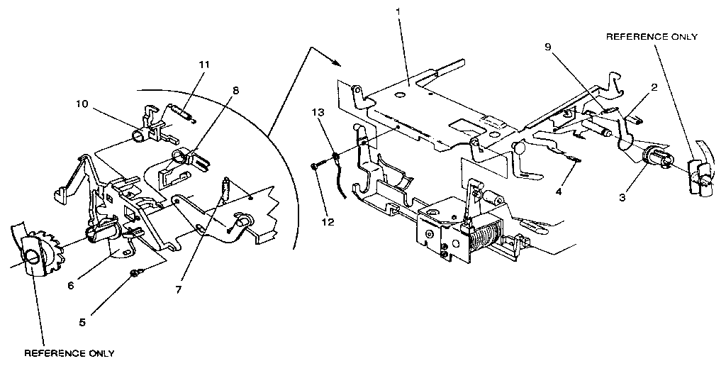 Ribbon cassette & spool correction ribbon