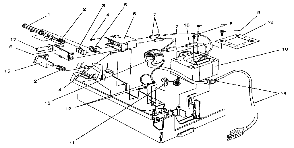 On-off switch & transformer assembly