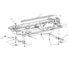 Smith Corona PWP5400 (5HEI) frames, platen, and rail diagram