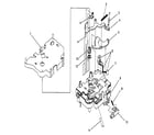 Smith Corona PWP5400 (5HEI) carrier top, print head, and ribbon sensor diagram