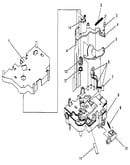 Carrier top, print head, and ribbon sensor