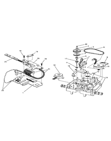 Carrier drive, ribbon drive, and carrier pc board
