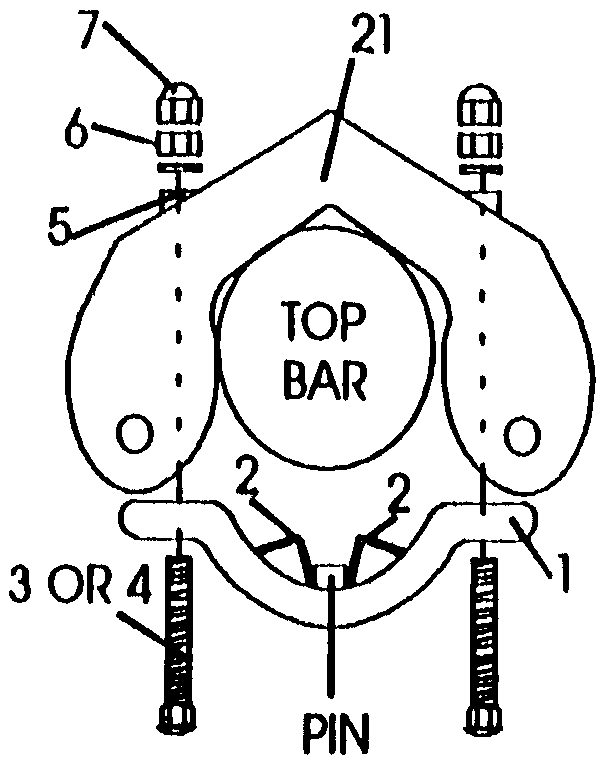Top bar bracket