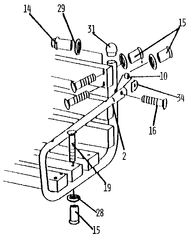 Adult lawn swing arm assembly
