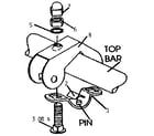 Craftsman 70516 top bar bracket assembly diagram