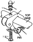 Top bar bracket assembly