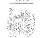 Kenmore 41799375100 dryer, motor, blower, belt diagram