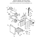 Kenmore 41799375100 washer-cabinet, top panel, base diagram