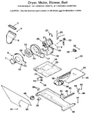 Dryer, motor, blower, belt