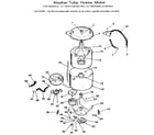 Kenmore 41799370800 washer-tubs, hoses, motor diagram