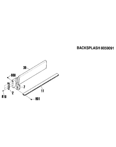 Backguard section