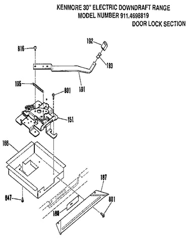 Door lock section