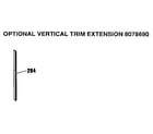 Kenmore 9114698819 optional vertical trim diagram