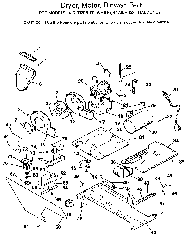 MOTOR AND BLOWER