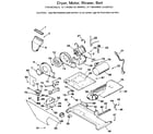 Kenmore 41799395100 motor and blower diagram