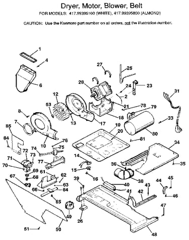 Motor and blower