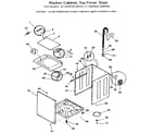 Kenmore 41799395100 top and cabinet diagram
