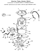 Tub, basket, and agitator