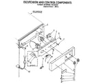 Kenmore 1069834820 escutcheon and control components diagram