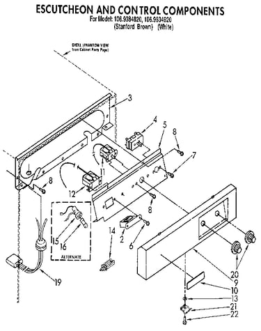 Escutcheon and control components