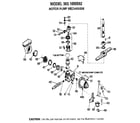 Kenmore 3631655592 motor pump mechanism diagram
