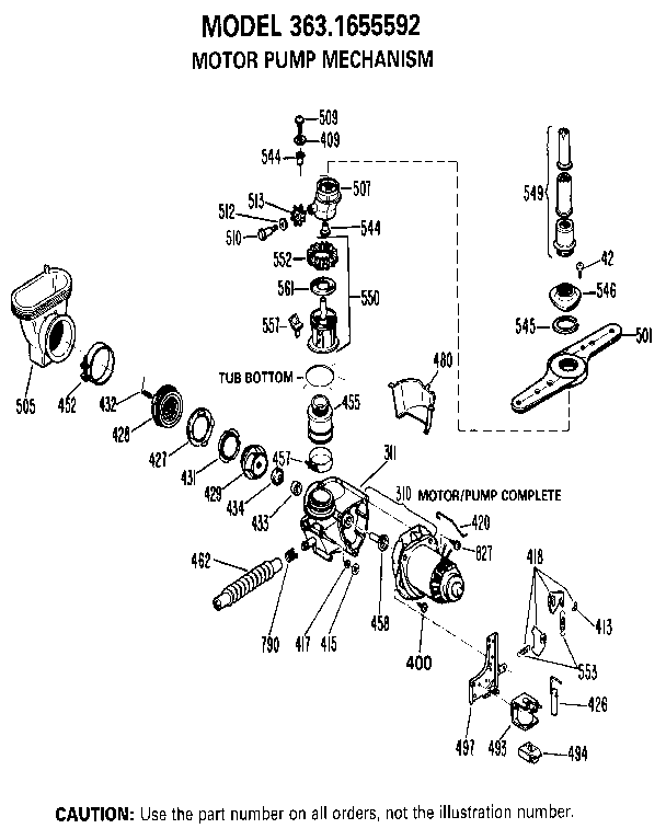 Motor pump mechanism