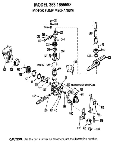 Motor pump mechanism