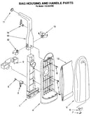 Handle and bag housing