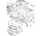 Kenmore 11097283810 cabinet parts diagram