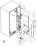 Rear cabinet water supply