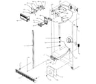 Amana SXDE27NP-P1162207W refrigerator/freezer controls and cabinet parts diagram