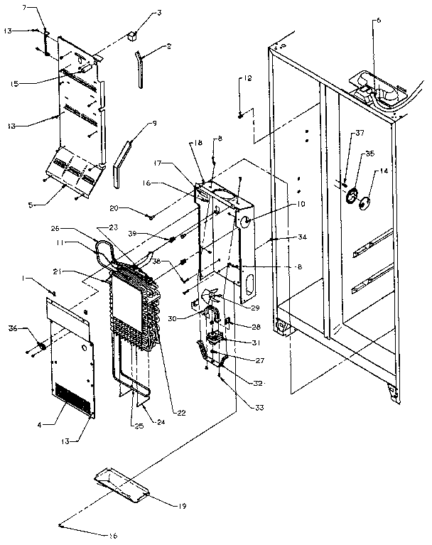 Evaporator and air handling