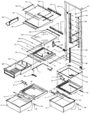 Refrigerator shelving and drawers