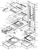 Refrigerator shelving and drawers