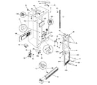 Frigidaire FRS24XHAB0 cabinet parts diagram