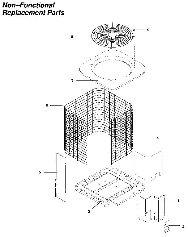 NON-FUNCTIONAL REPLACEMENT PARTS