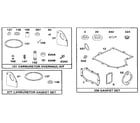Briggs & Stratton 259700-259799 (4025 THRU 4029) gasket sets diagram