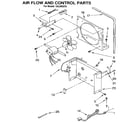 Kenmore 106859253 air flow and control parts diagram