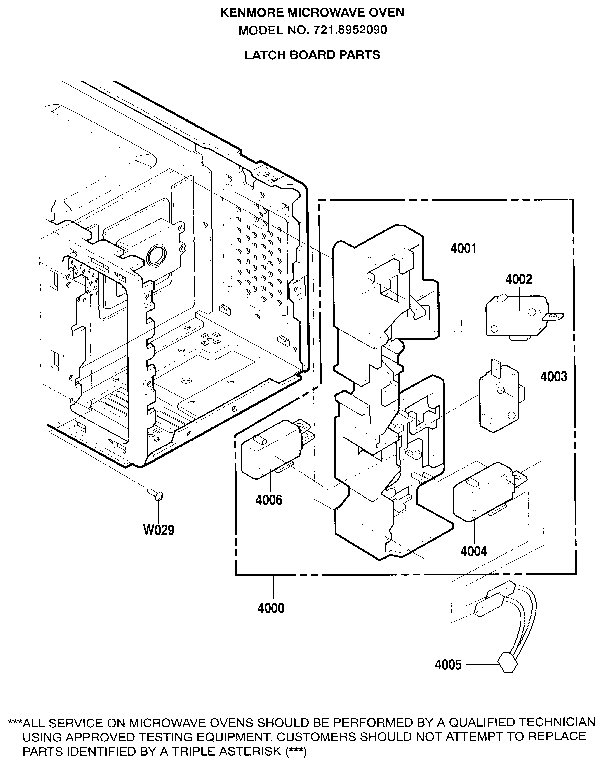 Latch board parts