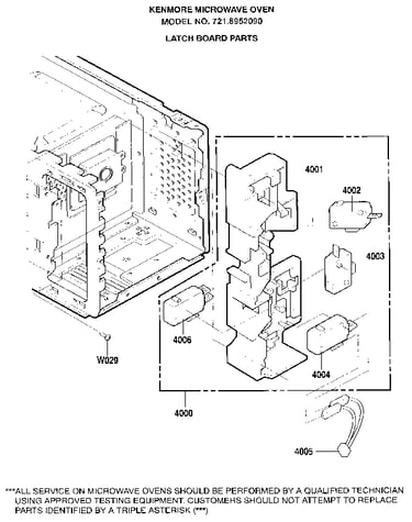 Latch board parts